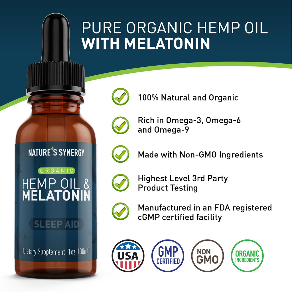 Hemp Oil & Melatonin - herbal supplement