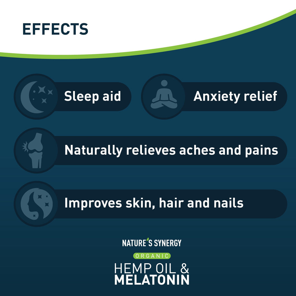 Hemp Oil & Melatonin - herbal supplement